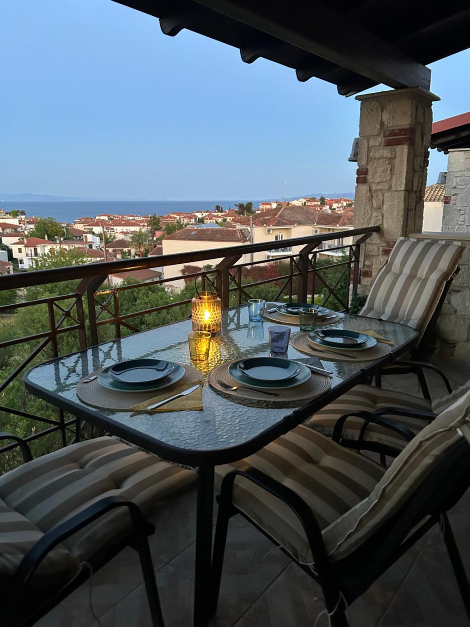Stone House In Afytos Apartment Exterior foto